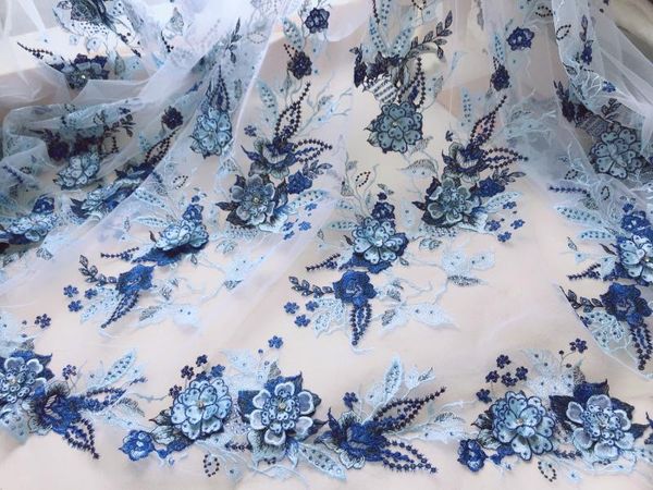 fabric glace 1y/lot high qualtiy blue 3d flower beaded embroidery lace soft mesh heavy handmade cloth skirt dress tx925, Black;white
fabric glace 1y/lot high qualtiy blue 3d flower beaded embroidery lace soft mesh heavy handmade cloth skirt dress tx925, Black;white
