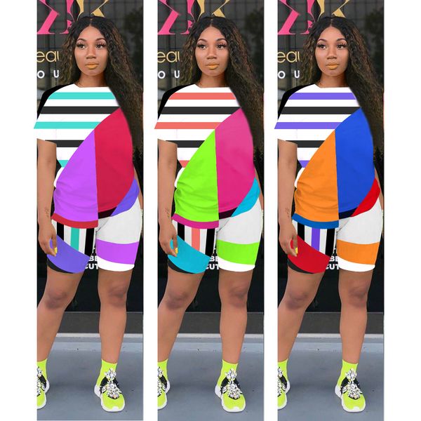 womens designer tracksuits summer geometric stripe contrast color print panelled casual sport 2pcs set female clothing, Gray
womens designer tracksuits summer geometric stripe contrast color print panelled casual sport 2pcs set female clothing, Gray