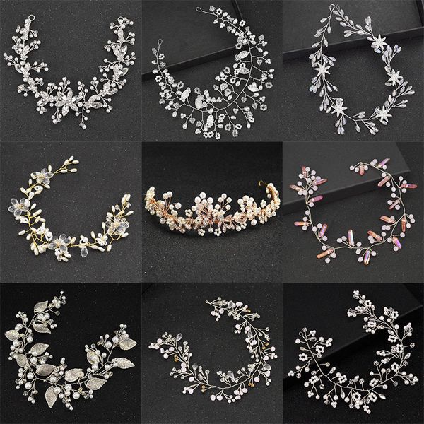new baroque silver bride hair band wedding pearl hair chain handmade crystal fashion accessories princess headdress, Golden;white
new baroque silver bride hair band wedding pearl hair chain handmade crystal fashion accessories princess headdress, Golden;white