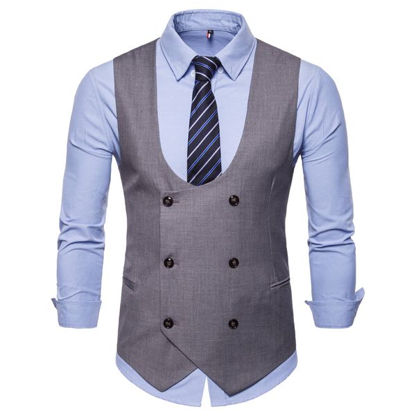 men's vests gray fashion suit vest men formal dress plus size gilet fitness sleeveless jacket wedding waistcoat 4xl 4 color, Black;white
men's vests gray fashion suit vest men formal dress plus size gilet fitness sleeveless jacket wedding waistcoat 4xl 4 color, Black;white