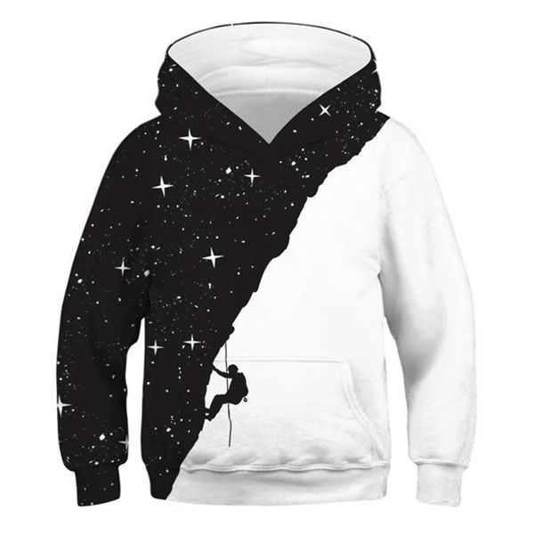 black white hoodie kids 3d print starry sky climber boys sweatshirt children hoodies for girls clothes teen hooded pullover
black white hoodie kids 3d print starry sky climber boys sweatshirt children hoodies for girls clothes teen hooded pullover