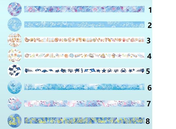 1.5cm 5m 1 pcs under sea shell coral wave 8 style choose washi tape adhesive diy scrapbook sticker label masking home decor
1.5cm 5m 1 pcs under sea shell coral wave 8 style choose washi tape adhesive diy scrapbook sticker label masking home decor