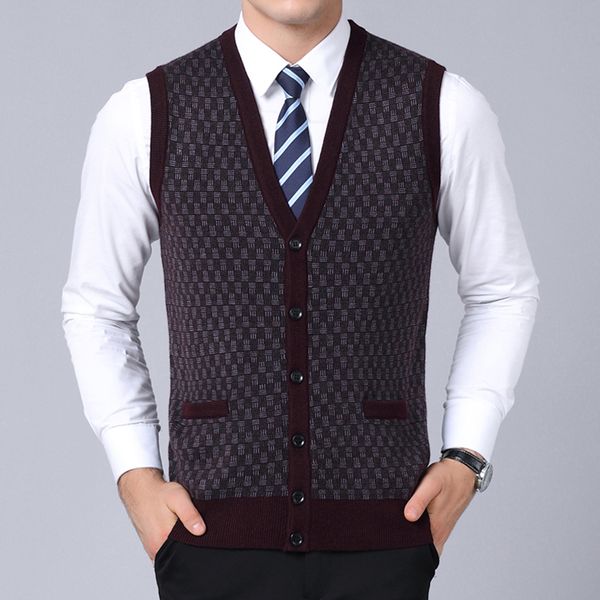 2019 new fashion brand sweaters mens pullovers vest slim fit jumpers knitwear sleeveless winter korean style casual men clothes, White;black
2019 new fashion brand sweaters mens pullovers vest slim fit jumpers knitwear sleeveless winter korean style casual men clothes, White;black