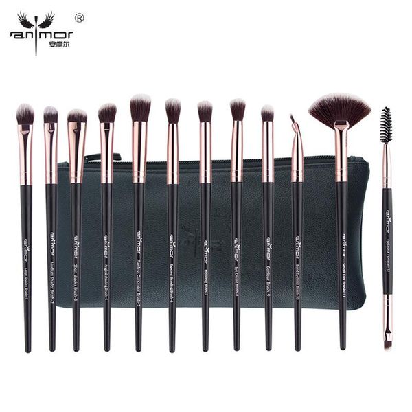 anmor pro makeup brushes set 12 pcs/lot eye shadow blending eyeliner eyelash eyebrow brushes for make up portable eye brush set
anmor pro makeup brushes set 12 pcs/lot eye shadow blending eyeliner eyelash eyebrow brushes for make up portable eye brush set