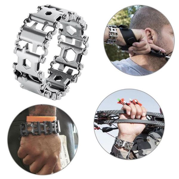 multifunction tool bracelet tread bracelet stainless steel bolt driver tools kit friendly wearable bike multitool outdoor tool
multifunction tool bracelet tread bracelet stainless steel bolt driver tools kit friendly wearable bike multitool outdoor tool
