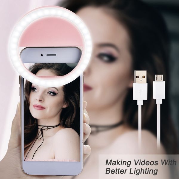 portable usb charge led selfie ring light use for phone supplementary lighting night darkness selfie enhancing fill lights
portable usb charge led selfie ring light use for phone supplementary lighting night darkness selfie enhancing fill lights