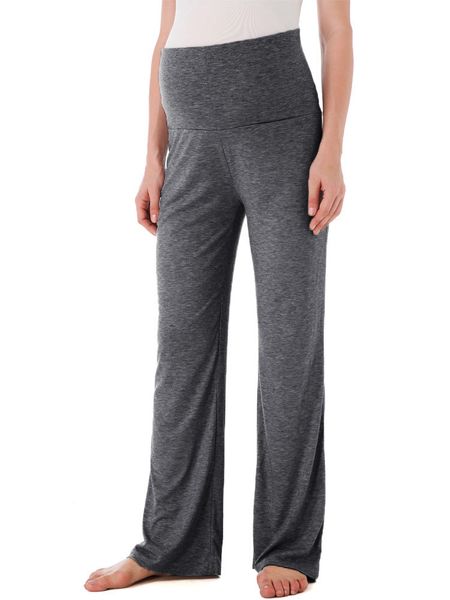 women's maternity fold over comfortable high waist lounge pants versatile comfy stretch pregnant trousers pregnancy clothing, White
women's maternity fold over comfortable high waist lounge pants versatile comfy stretch pregnant trousers pregnancy clothing, White