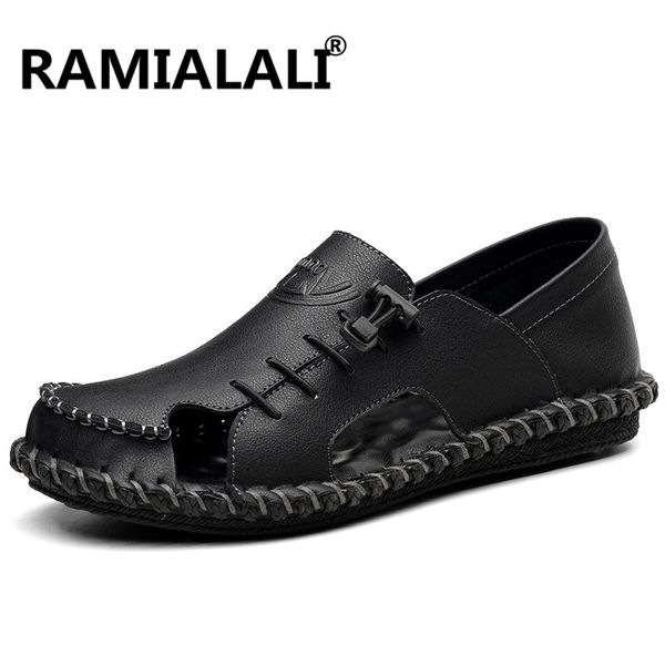 ramialali mens sandals genuine leather summer beach shoes 2018 new beach men casual shoes real leather outdoor sandals, Black
ramialali mens sandals genuine leather summer beach shoes 2018 new beach men casual shoes real leather outdoor sandals, Black
