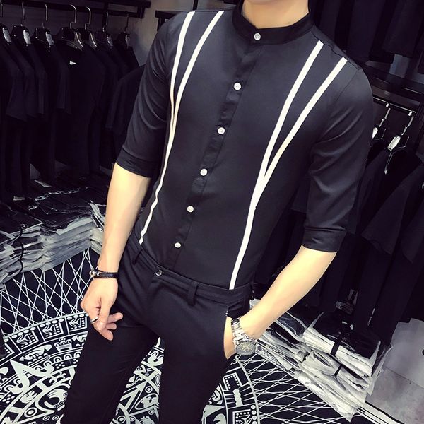fashion simple men shirt brand new 2020 summer half sleeve shirts for men front straps design slim fit blouse clothes 5xl-s, White;black
fashion simple men shirt brand new 2020 summer half sleeve shirts for men front straps design slim fit blouse clothes 5xl-s, White;black