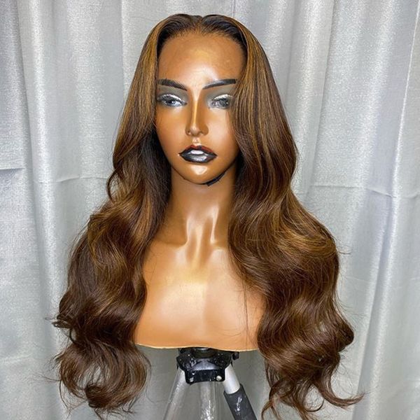 360 frontal chestnut highlight 13x6 deep parting blonde lace front human hair wigs with baby hair body wave natural hairline full lace wig, Black
360 frontal chestnut highlight 13x6 deep parting blonde lace front human hair wigs with baby hair body wave natural hairline full lace wig, Black