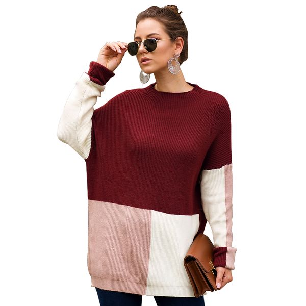 2019 new autumn winter o neck hit color knitted long sweater women clothing long sleeve slim oversized loose streetwear pullover, White;black
2019 new autumn winter o neck hit color knitted long sweater women clothing long sleeve slim oversized loose streetwear pullover, White;black