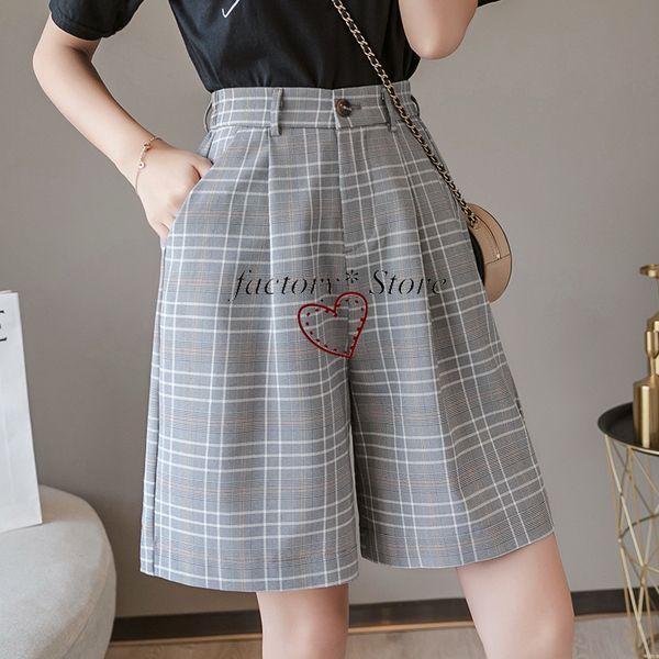 straight casual plaid trousers 2020 new style wide leg short women summer loose high waist large size, Black;white
straight casual plaid trousers 2020 new style wide leg short women summer loose high waist large size, Black;white