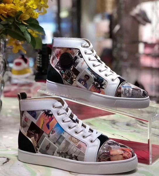коллаж лакированных high top casual walking, известные красной подошва кроссовок для женщин, мужчины скейтбординга luxury открытого свадебно, Black
коллаж лакированных high top casual walking, известные красной подошва кроссовок для женщин, мужчины скейтбординга luxury открытого свадебно, Black