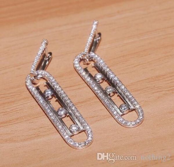 woman luxury jewelry designer earrings move jewelry women luxury gift couple 3 colors optional, Silver
woman luxury jewelry designer earrings move jewelry women luxury gift couple 3 colors optional, Silver