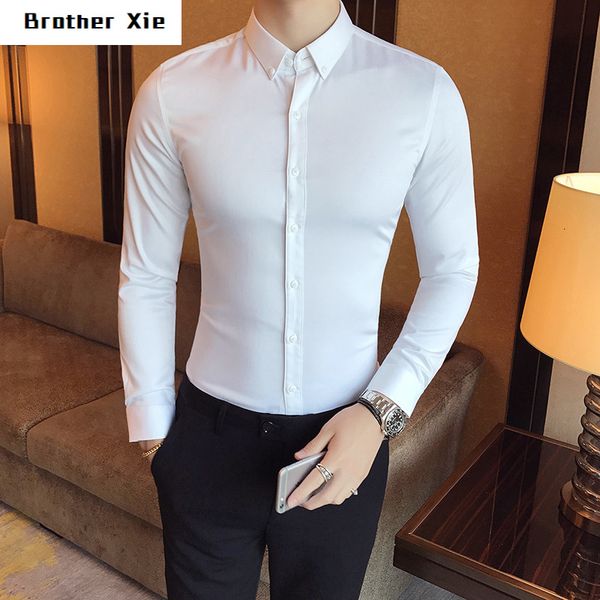 thicken dress shirt men's slim fashion business casual british style shirt men streetwear social men's long-sleeved -5xl, White;black
thicken dress shirt men's slim fashion business casual british style shirt men streetwear social men's long-sleeved -5xl, White;black