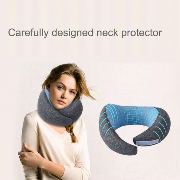 u-shaped travel pillow memory foam cotton ergonomic design neck support pillow, White;black
u-shaped travel pillow memory foam cotton ergonomic design neck support pillow, White;black