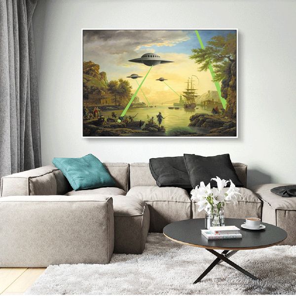 alien ufo invasion graffiti pop art canvas painting cartoon personalized wall art poster prints wall pictures for kids room home decoration
alien ufo invasion graffiti pop art canvas painting cartoon personalized wall art poster prints wall pictures for kids room home decoration