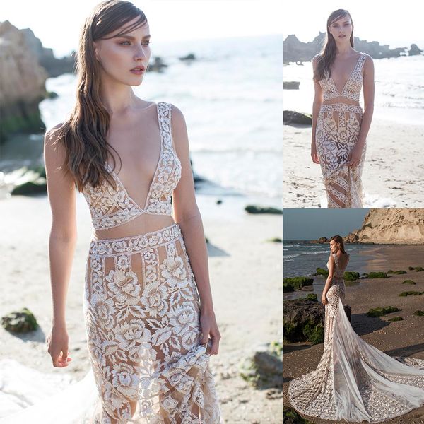 elegant bohemian mermaid wedding dresses v neck sleeveless backless beaded lace applique wedding gown sweep train robe de mariée, White
elegant bohemian mermaid wedding dresses v neck sleeveless backless beaded lace applique wedding gown sweep train robe de mariée, White