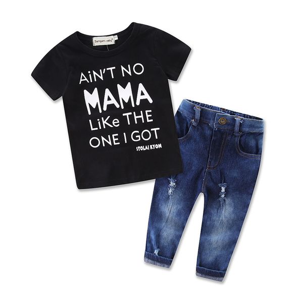 2020 summer new set european and american children clothing boys ins kids short-sleeved suit black t-shirt with long pants jeans, White
2020 summer new set european and american children clothing boys ins kids short-sleeved suit black t-shirt with long pants jeans, White