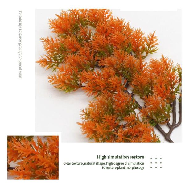 artificial pine tree branch simulation needle leaves branch home office fake plant decor
artificial pine tree branch simulation needle leaves branch home office fake plant decor