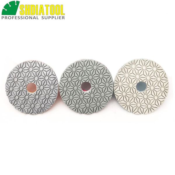 shdiatool dia 100mm/4" 3-steps diamond resin bond polishing discs wet flexible polishing pads for stone marble
shdiatool dia 100mm/4" 3-steps diamond resin bond polishing discs wet flexible polishing pads for stone marble