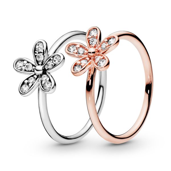 925 sterling silver rose gold sparkling daisy flower ring luxury designer jewelry women cz diamond engagement rings with pandora gift box
925 sterling silver rose gold sparkling daisy flower ring luxury designer jewelry women cz diamond engagement rings with pandora gift box