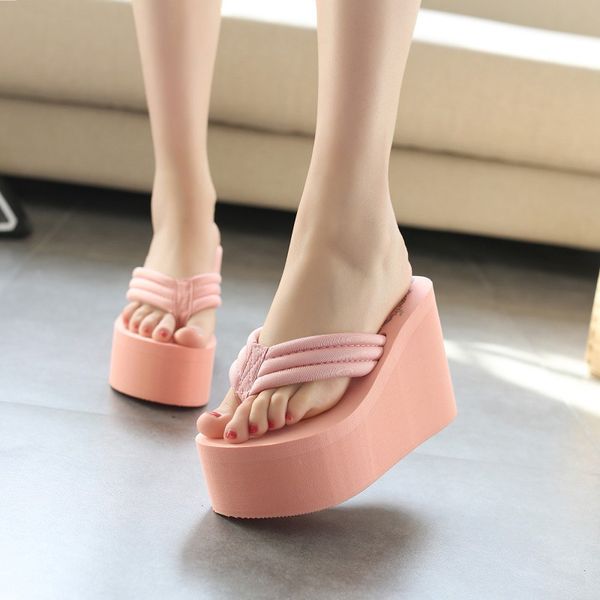 woman slippers 2018 fashion new muffin slippers thick bottom platform slope beach female sandals high heel, Black
woman slippers 2018 fashion new muffin slippers thick bottom platform slope beach female sandals high heel, Black