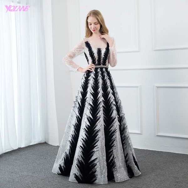 yqlnne elegant full sleeve sequins evening dress long ball gowns formal evening gown velvet navy rhinestones belt, White;black
yqlnne elegant full sleeve sequins evening dress long ball gowns formal evening gown velvet navy rhinestones belt, White;black
