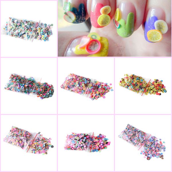 1000pcs/bag flowers fruit fimo canes stick 3d nail art decorations polymer clay canes nail stickers tips 5mm slices design, Black
1000pcs/bag flowers fruit fimo canes stick 3d nail art decorations polymer clay canes nail stickers tips 5mm slices design, Black
