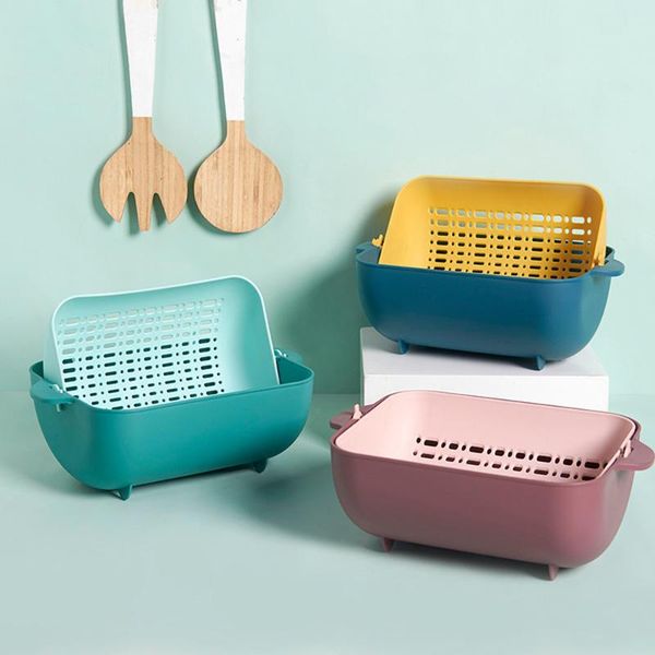 plastic multifunctional drain basket double-layer washing rice sieve wheat straw kitchen tool gift basket storage
plastic multifunctional drain basket double-layer washing rice sieve wheat straw kitchen tool gift basket storage