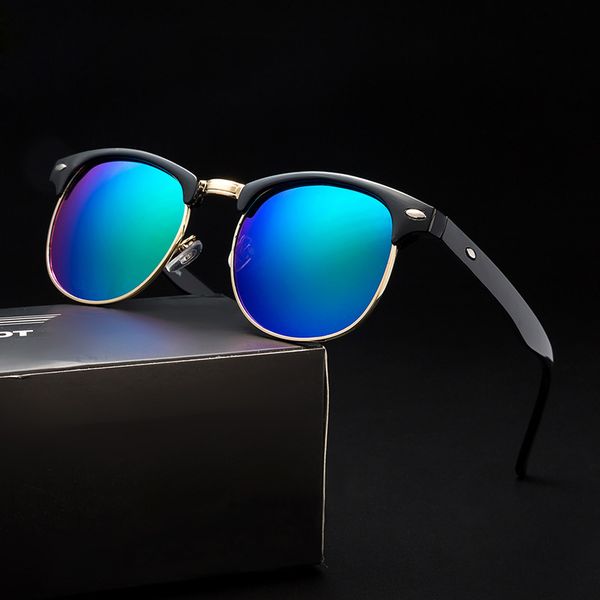 polarized vintage sunglasses men half metal sun glasses women brand designer mirror classic retro fashion gafas oculos de sol, White;black
polarized vintage sunglasses men half metal sun glasses women brand designer mirror classic retro fashion gafas oculos de sol, White;black