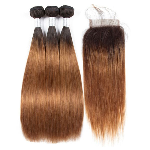 2 tone ombre peruvian virgin hair bundles with closure color 1b 30 straight 3 bundles with 4*4 lace closure 100% human hair extensions, Black;brown
2 tone ombre peruvian virgin hair bundles with closure color 1b 30 straight 3 bundles with 4*4 lace closure 100% human hair extensions, Black;brown
