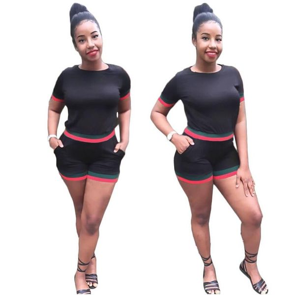 women 2pcs shorts suits summer leisure plus size clothing sport suits pencil pants fashion designer tracksuits, Gray
women 2pcs shorts suits summer leisure plus size clothing sport suits pencil pants fashion designer tracksuits, Gray