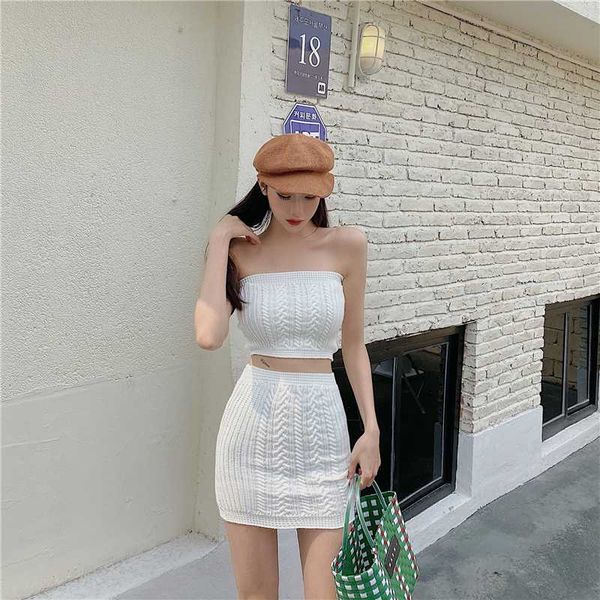 white suit 2020 new summer birthday outfits for women knit tube with mini skirt women two pieces set summer design
white suit 2020 new summer birthday outfits for women knit tube with mini skirt women two pieces set summer design