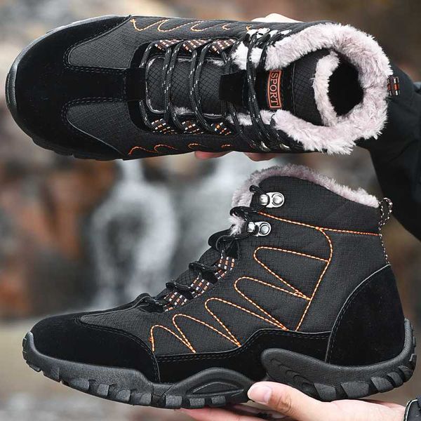 winter warm men boots keep warm fur plus men snow boots handmade waterproof working ankle shoes big size 38-46, Black
winter warm men boots keep warm fur plus men snow boots handmade waterproof working ankle shoes big size 38-46, Black