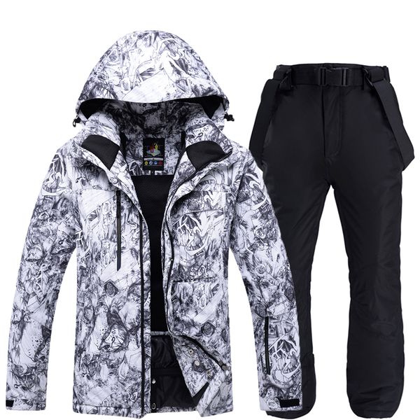 30 men snow clothing snowboarding suit sets winter outdoor sports wear waterproof thicken warm ski jackets + snow belt pants
30 men snow clothing snowboarding suit sets winter outdoor sports wear waterproof thicken warm ski jackets + snow belt pants
