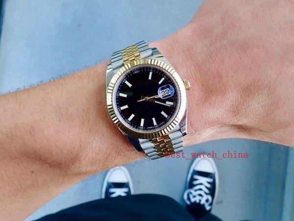 2019 fashion noble watch 126333 black dial stainless steel / yellow gold 41mm case fluted bezel automatic movement mens man wristwatch, Slivery;brown
2019 fashion noble watch 126333 black dial stainless steel / yellow gold 41mm case fluted bezel automatic movement mens man wristwatch, Slivery;brown