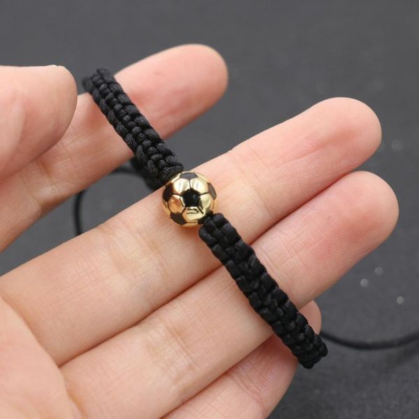 charm bracelet for boy girl copper gold color football ball braiding adjustable bracelet couples friendship men jewelry, Red;blue
charm bracelet for boy girl copper gold color football ball braiding adjustable bracelet couples friendship men jewelry, Red;blue