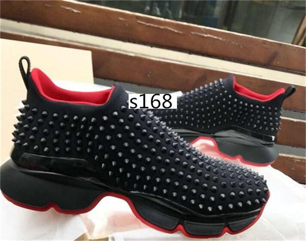 with box bag krystal spike socks donna flat casual shoes men's red bottoms women's shoes rivets spiky socks primary studs flat sho, Black
with box bag krystal spike socks donna flat casual shoes men's red bottoms women's shoes rivets spiky socks primary studs flat sho, Black