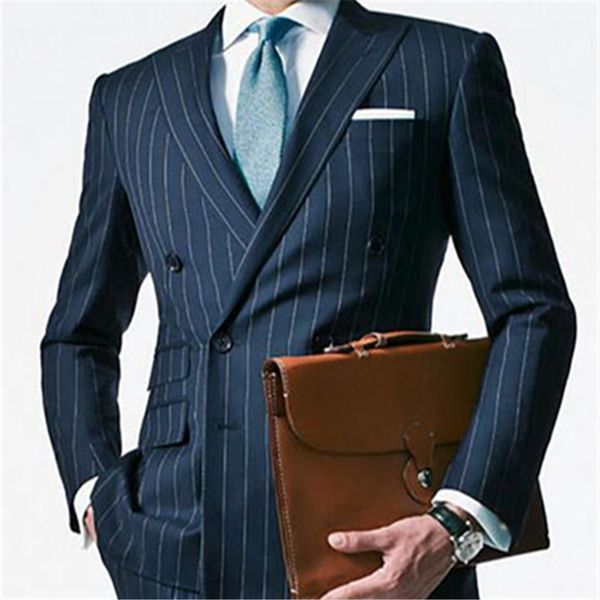 navy blue pin stripe men suit 2 pieces(jacket+pants) custom made mens fashion tailored double breasted business men suits, White;black
navy blue pin stripe men suit 2 pieces(jacket+pants) custom made mens fashion tailored double breasted business men suits, White;black