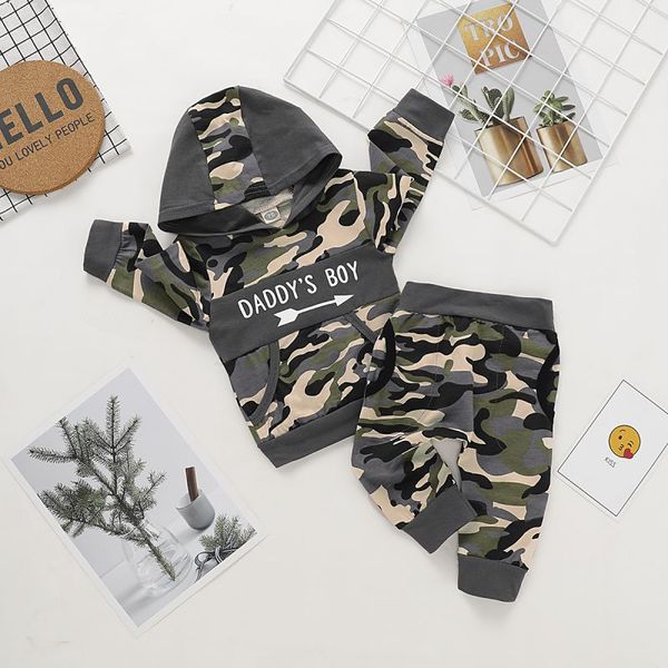 0-18m boys letter print baby's set long-sleeved trousers handsome camouflage pullover hooded sweater pants spring, White
0-18m boys letter print baby's set long-sleeved trousers handsome camouflage pullover hooded sweater pants spring, White