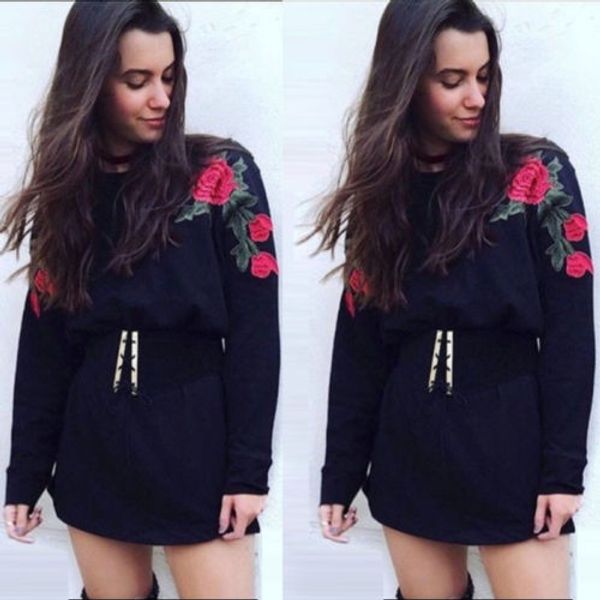 2017 fashion women hoodies autumn winter jumper sweatshirt soft cotton ladies casual floral coat pullover, Black
2017 fashion women hoodies autumn winter jumper sweatshirt soft cotton ladies casual floral coat pullover, Black