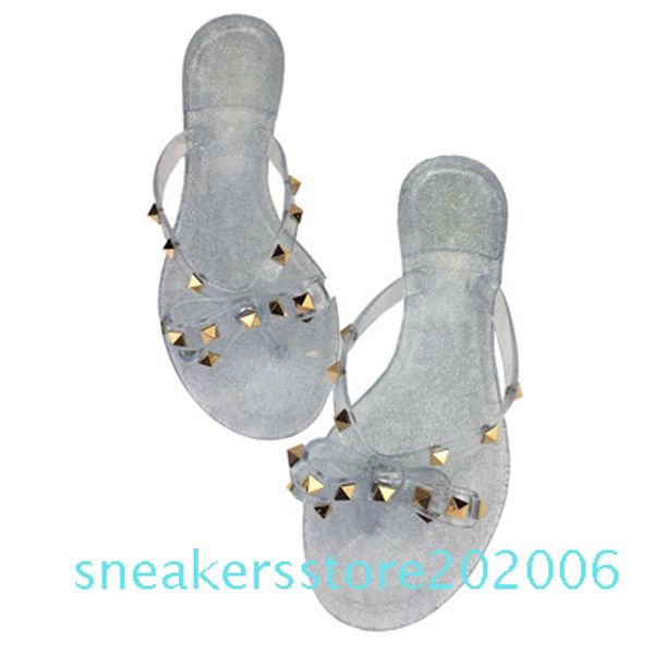 2019 fashion women sandals flat jelly shoes bow v flip flops stud beach shoes summer rivets slippers sandals nude s06, Black
2019 fashion women sandals flat jelly shoes bow v flip flops stud beach shoes summer rivets slippers sandals nude s06, Black
