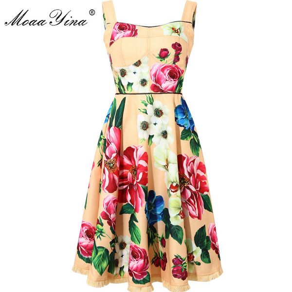 casual dresses moaayina fashion designer cotton linen dress summer women's floral-print vacation spaghetti strap, Black;gray
casual dresses moaayina fashion designer cotton linen dress summer women's floral-print vacation spaghetti strap, Black;gray