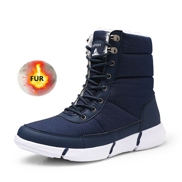 2019 new winter waterproof snow men boots shoes with fur plush warm male casual women mid-calf boot sneakers unisex, Black
2019 new winter waterproof snow men boots shoes with fur plush warm male casual women mid-calf boot sneakers unisex, Black