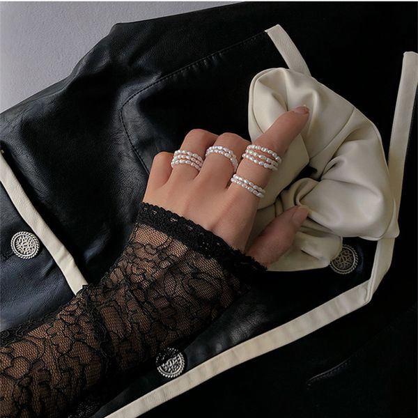 huanzhi new minimalist irregular pearls elastic rope stretchable vintage simple rings for women girls party gifts, Golden;silver
huanzhi new minimalist irregular pearls elastic rope stretchable vintage simple rings for women girls party gifts, Golden;silver