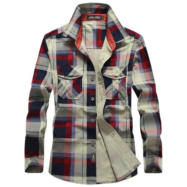 spring new men's long-sleeved shirt large size loose cotton men's casual plaid outdoor quipment shirt quality men, White;black
spring new men's long-sleeved shirt large size loose cotton men's casual plaid outdoor quipment shirt quality men, White;black