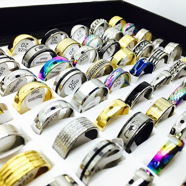 50pcs ring party set mix men women stainless steel engagement wedding jewelry rings wholesale lots bulk brand new, Silver
50pcs ring party set mix men women stainless steel engagement wedding jewelry rings wholesale lots bulk brand new, Silver
