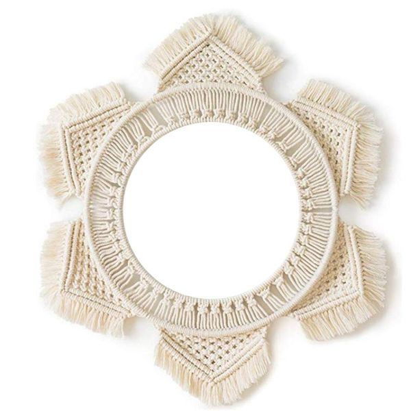 new rattan mirror innovative art decoration round mirror dressing bathroom primary color wicker wall hanging mirror dropshipping
new rattan mirror innovative art decoration round mirror dressing bathroom primary color wicker wall hanging mirror dropshipping