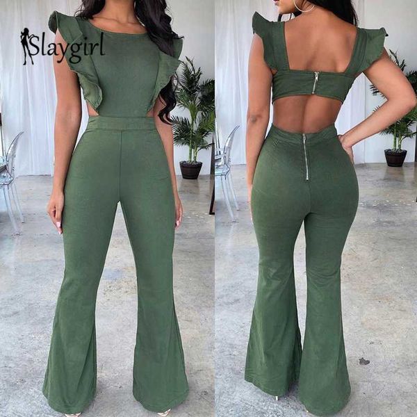 slaygirl 2020 rompers womens jumpsuit ruffles casual long jumpsuit women elegant summer female party lady overalls, Black;white
slaygirl 2020 rompers womens jumpsuit ruffles casual long jumpsuit women elegant summer female party lady overalls, Black;white